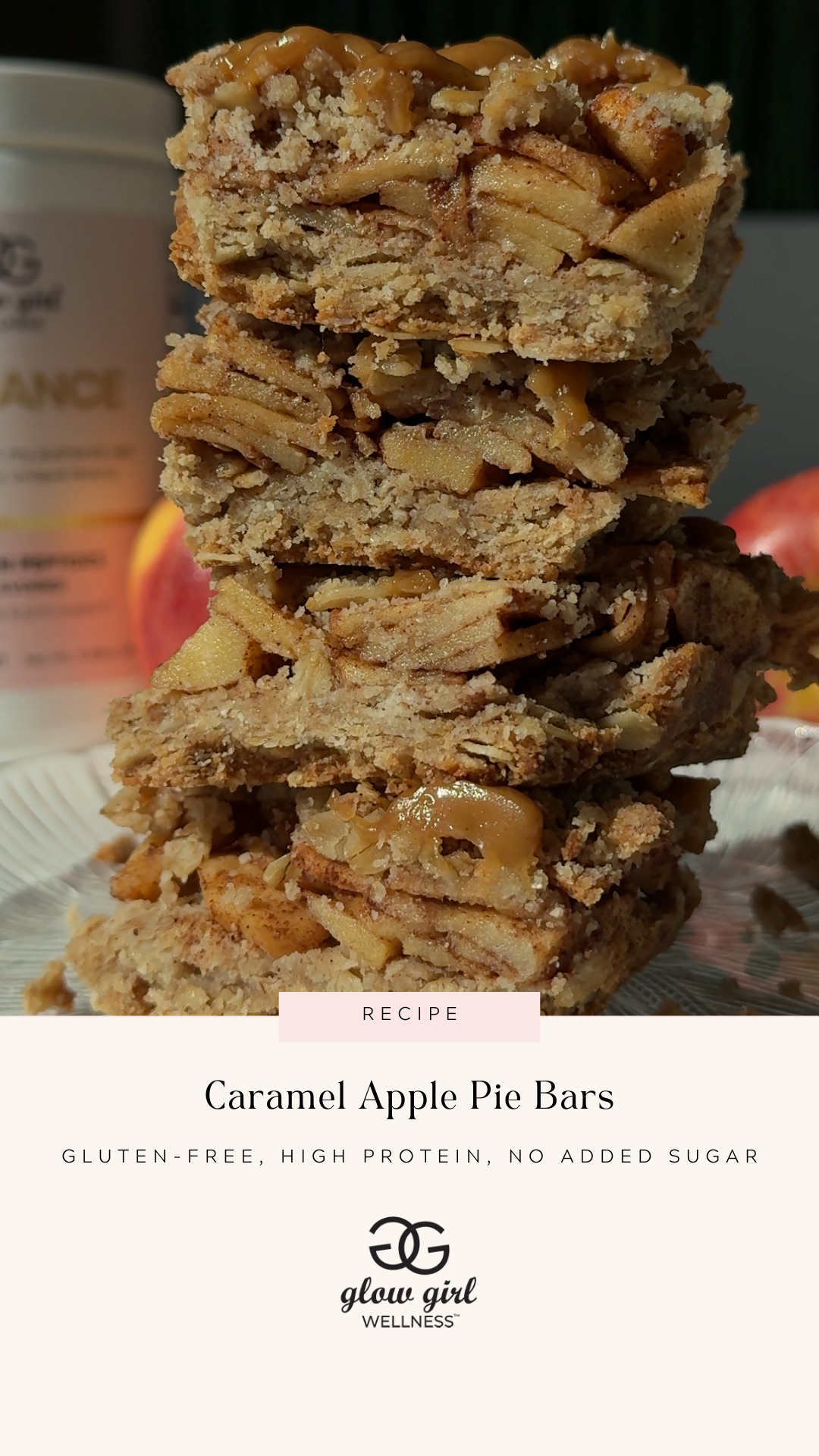 Caramel Apple Pie Bars
 &ndash; Glow Girl Wellness