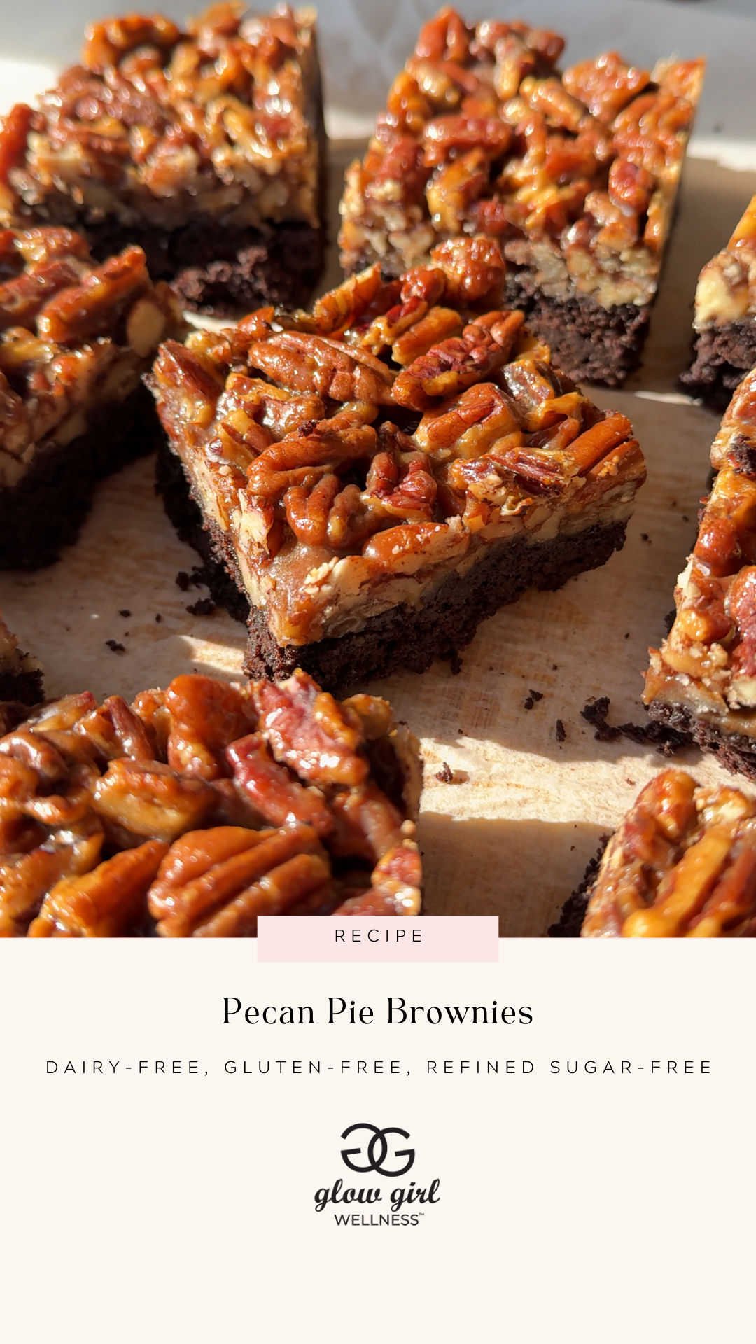 Pecan Pie Brownies
 &ndash; Glow Girl Wellness