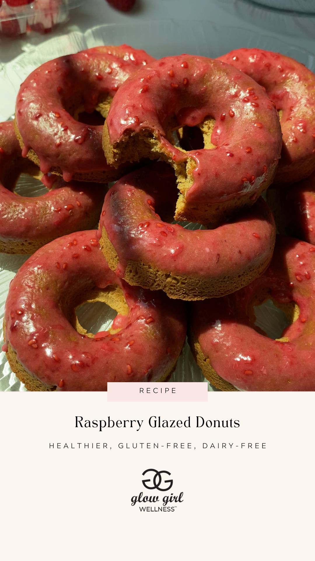Raspberry Glazed Donuts – Glow Girl Wellness