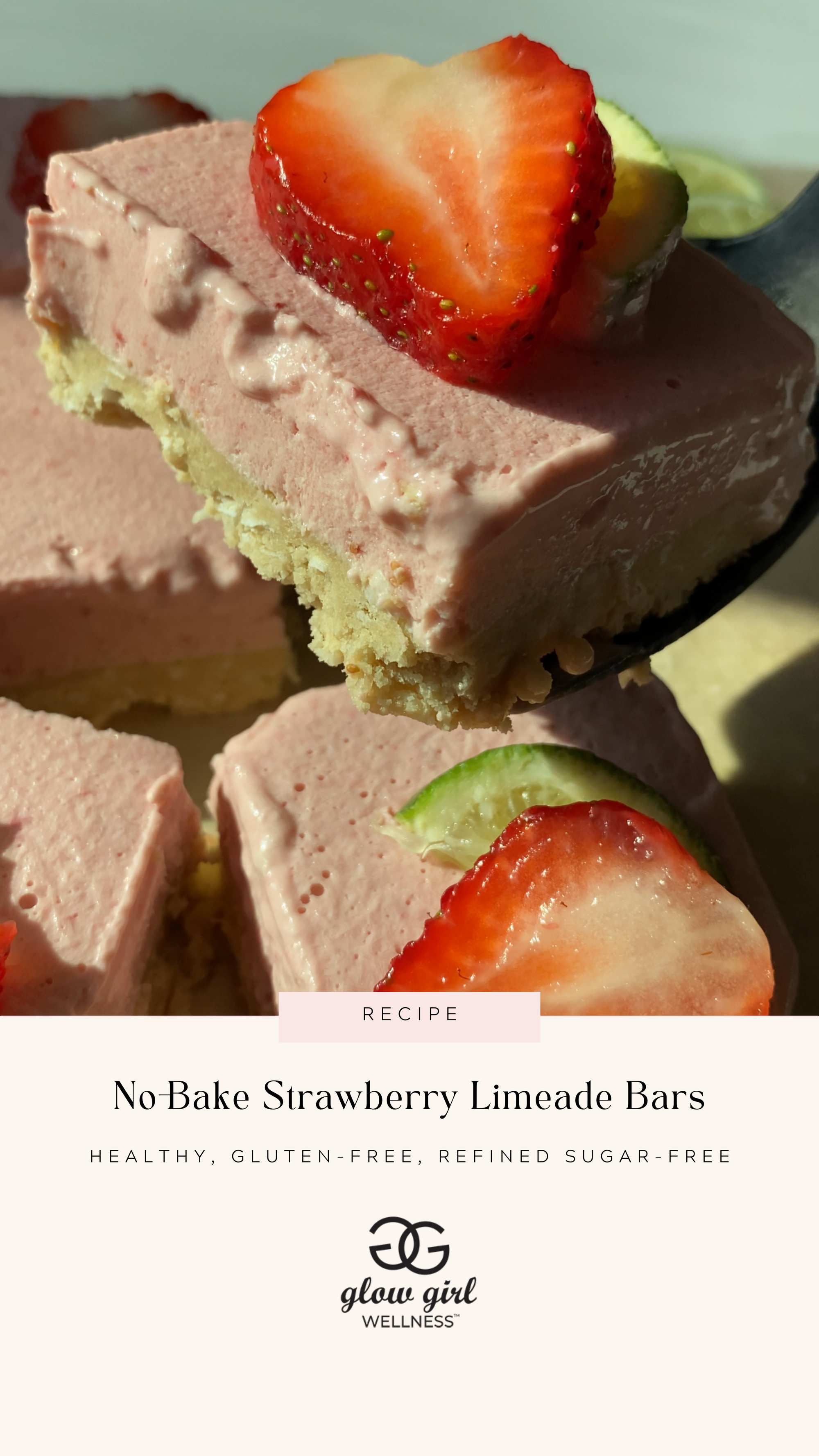 No-Bake Strawberry Limeade Bars