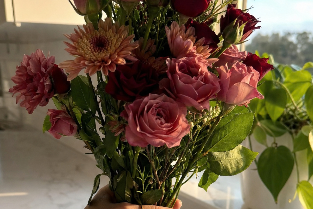fresh flowers, a libra season micro habit