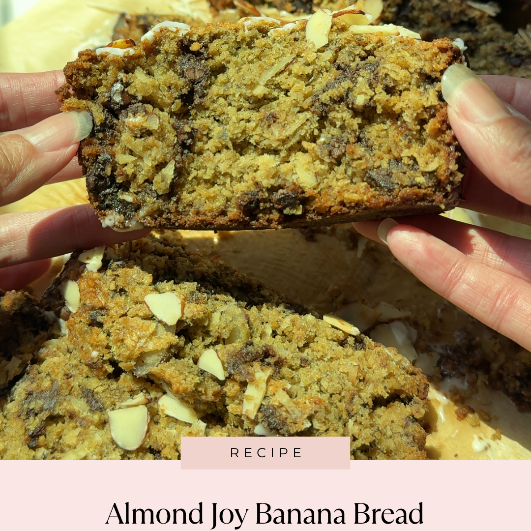 Almond Joy Banana Bread (Coconut + Chocolate + Almond Twist!)