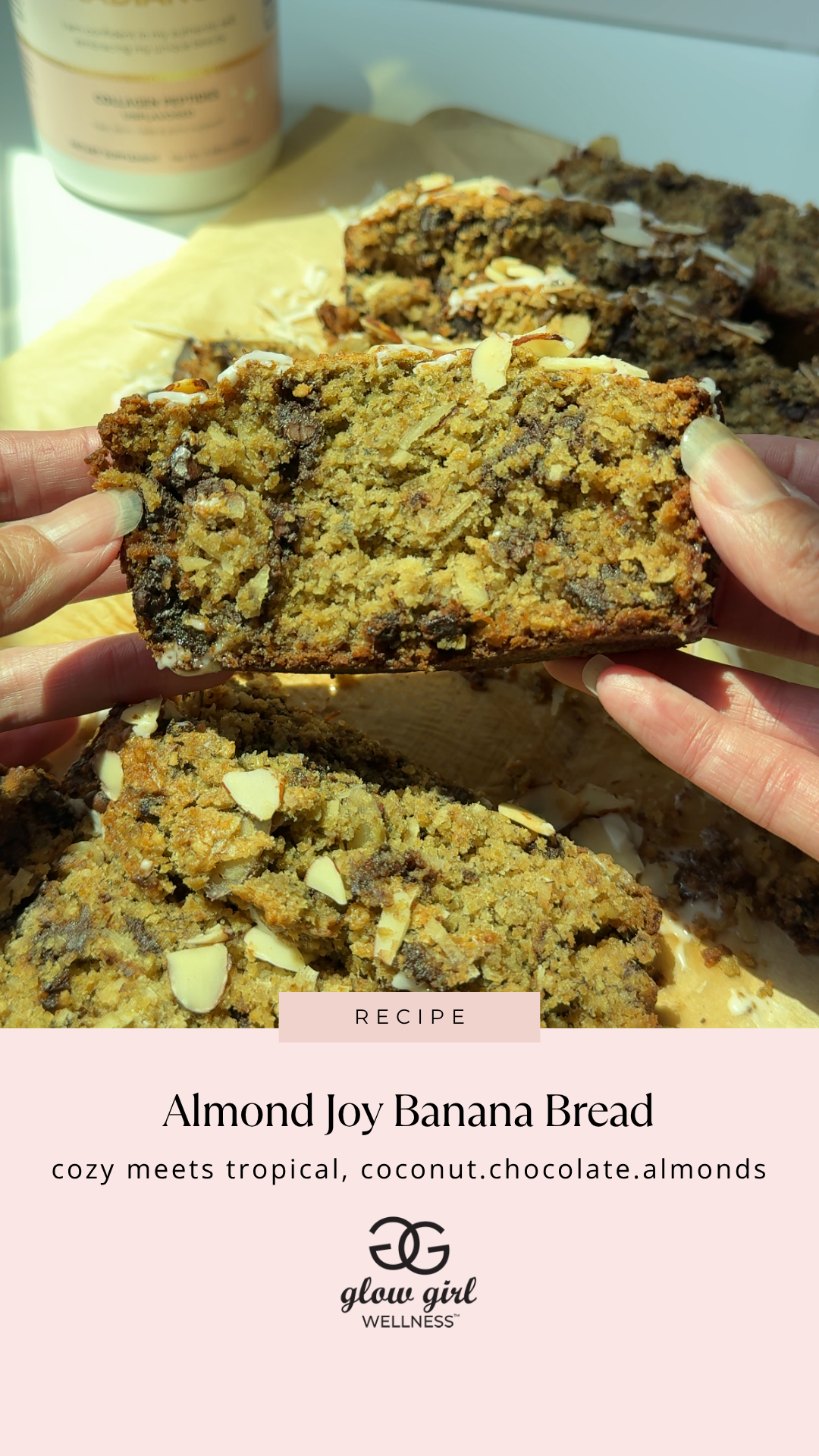 Almond Joy Banana Bread (Coconut + Chocolate + Almond Twist!)