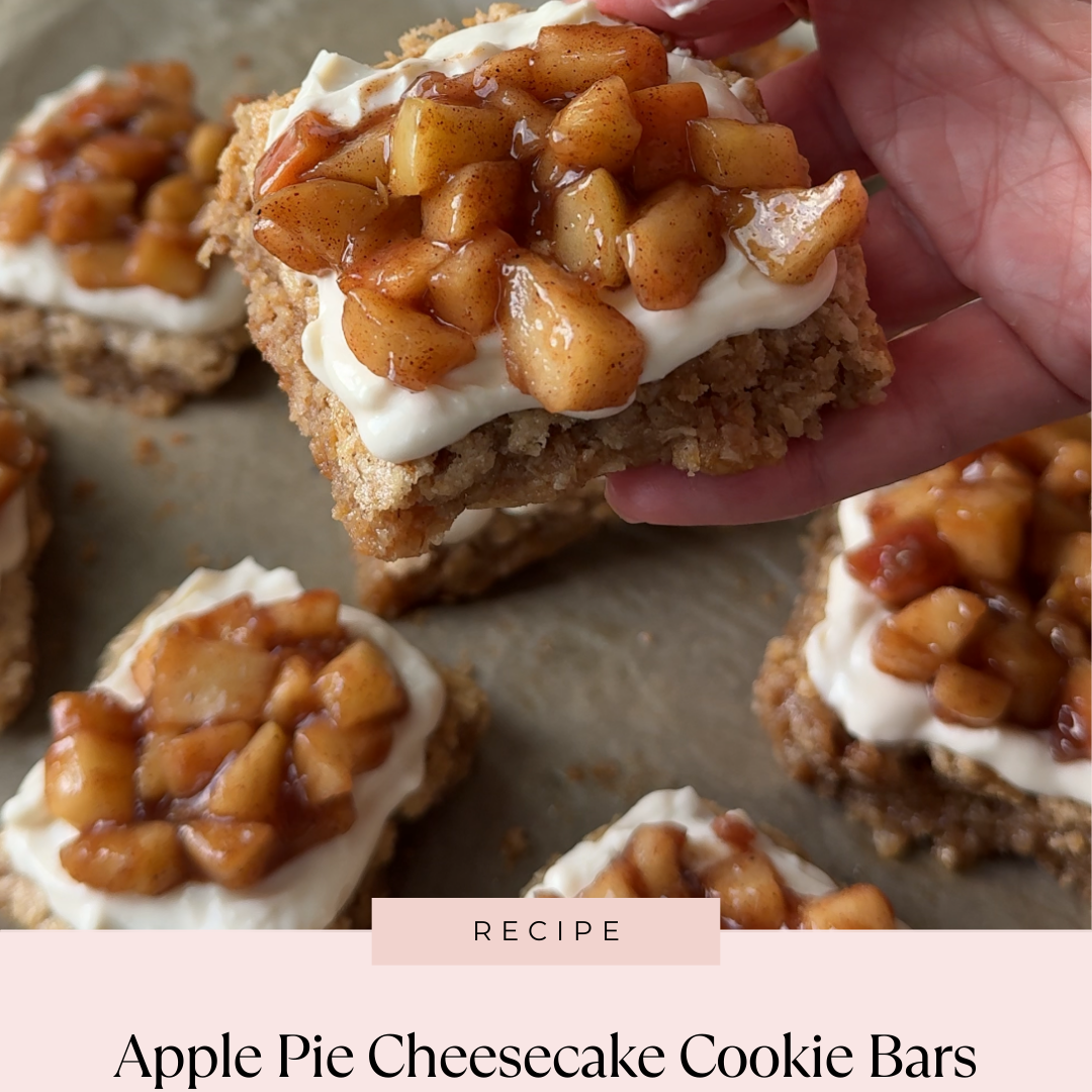 Apple Pie Cheesecake Cookie Bars (Soft, Chewy, & Fall-Perfect)