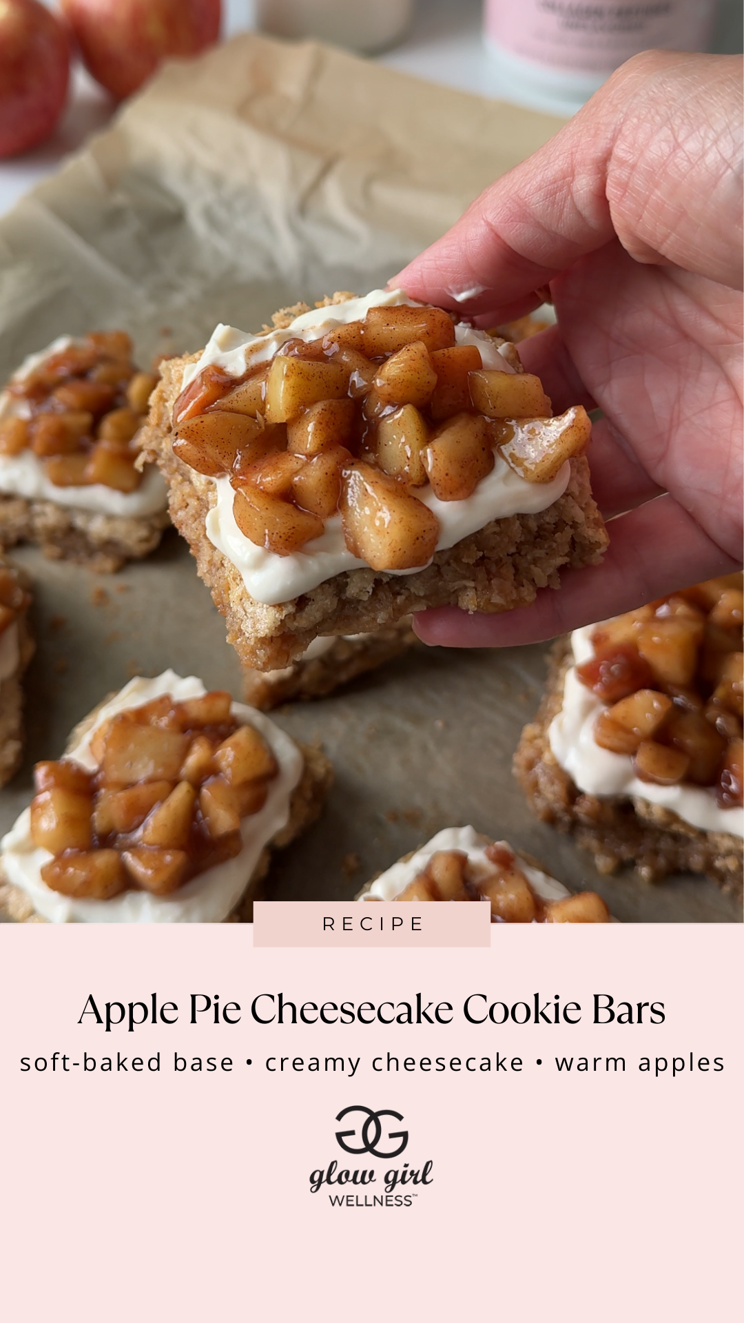 Apple Pie Cheesecake Cookie Bars (Soft, Chewy, & Fall-Perfect)