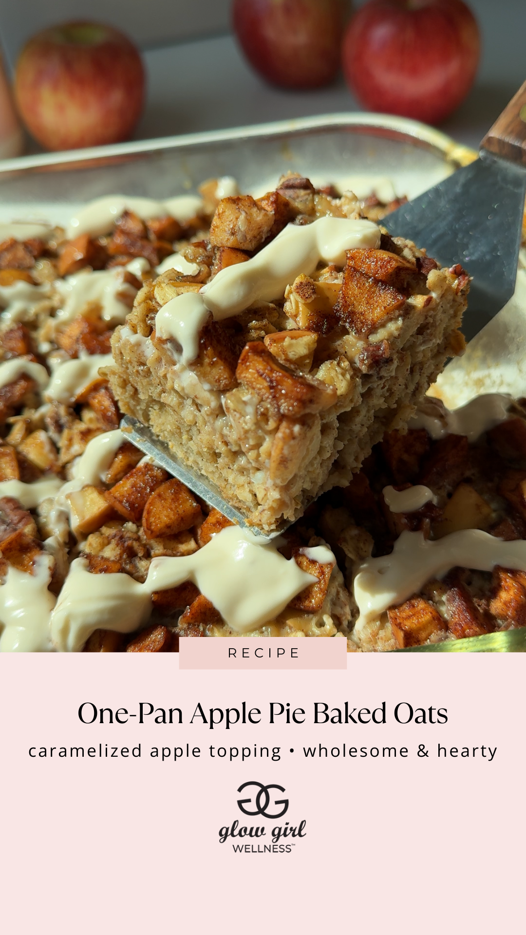 One-Pan Apple Pie Baked Oats | Cozy, Wholesome Fall Breakfast