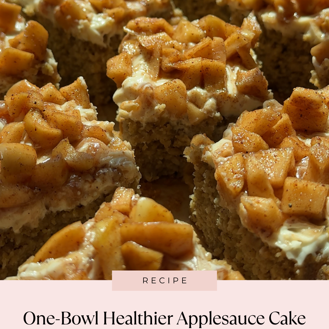 Autumn-Spiced Applesauce Cake with Caramelized Apples
