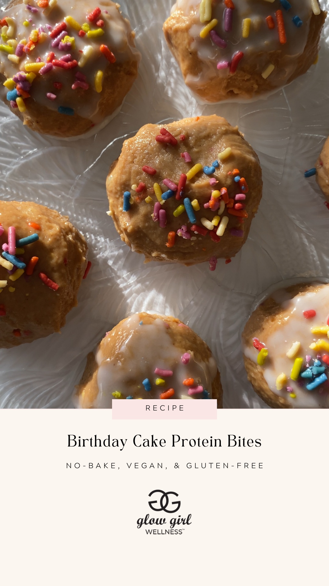 Birthday Cake Protein Bites