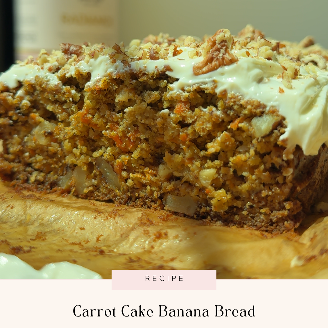 Carrot Cake Banana Bread (Gluten-Free, High-Protein & Naturally Sweetened)