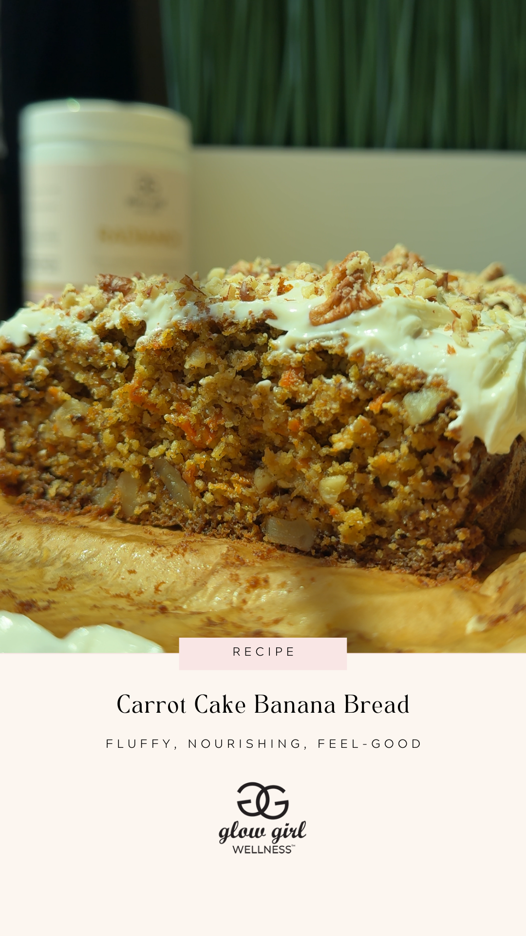 Carrot Cake Banana Bread (Gluten-Free, High-Protein & Naturally Sweetened)