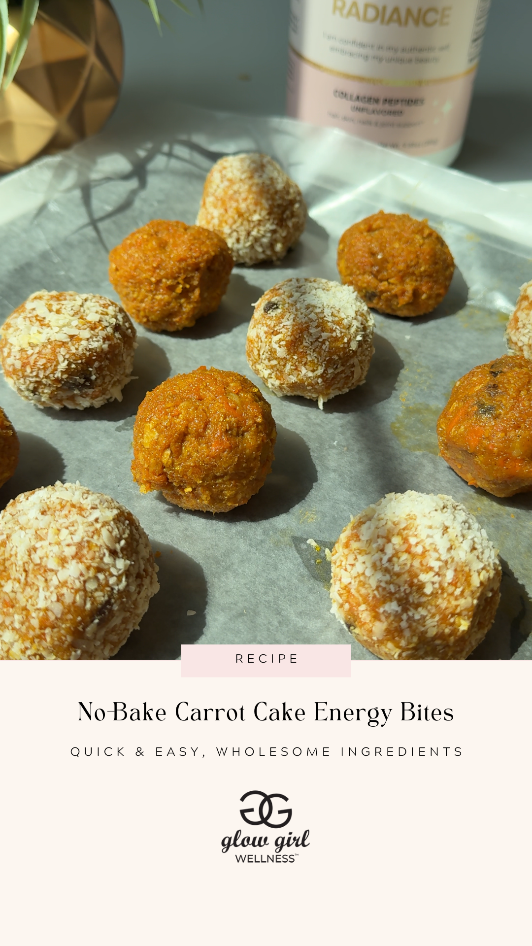 No-Bake Carrot Cake Energy Bites