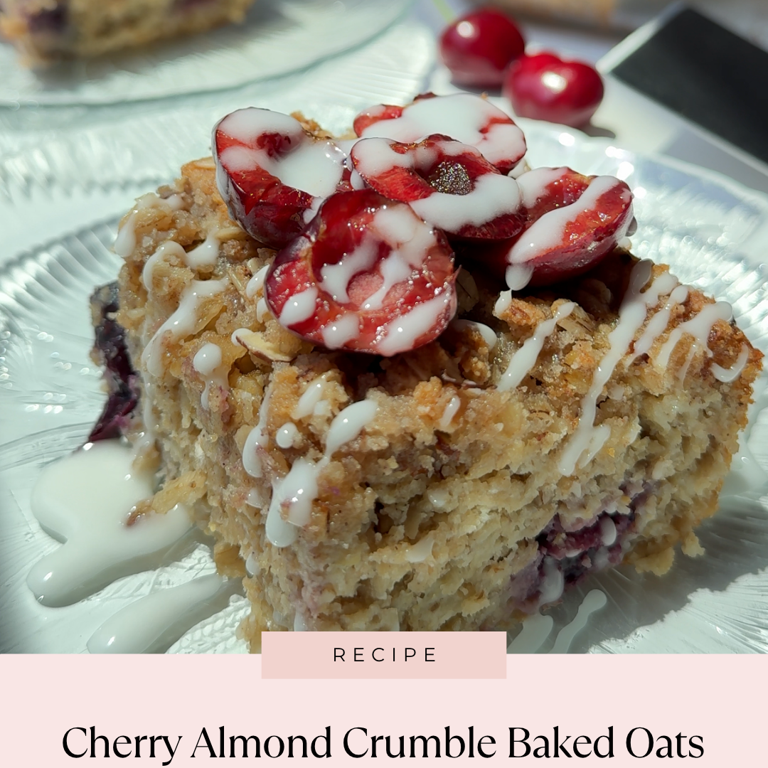 Cherry Almond Crumble Baked Oats: A Seasonal Glow-Up Treat!