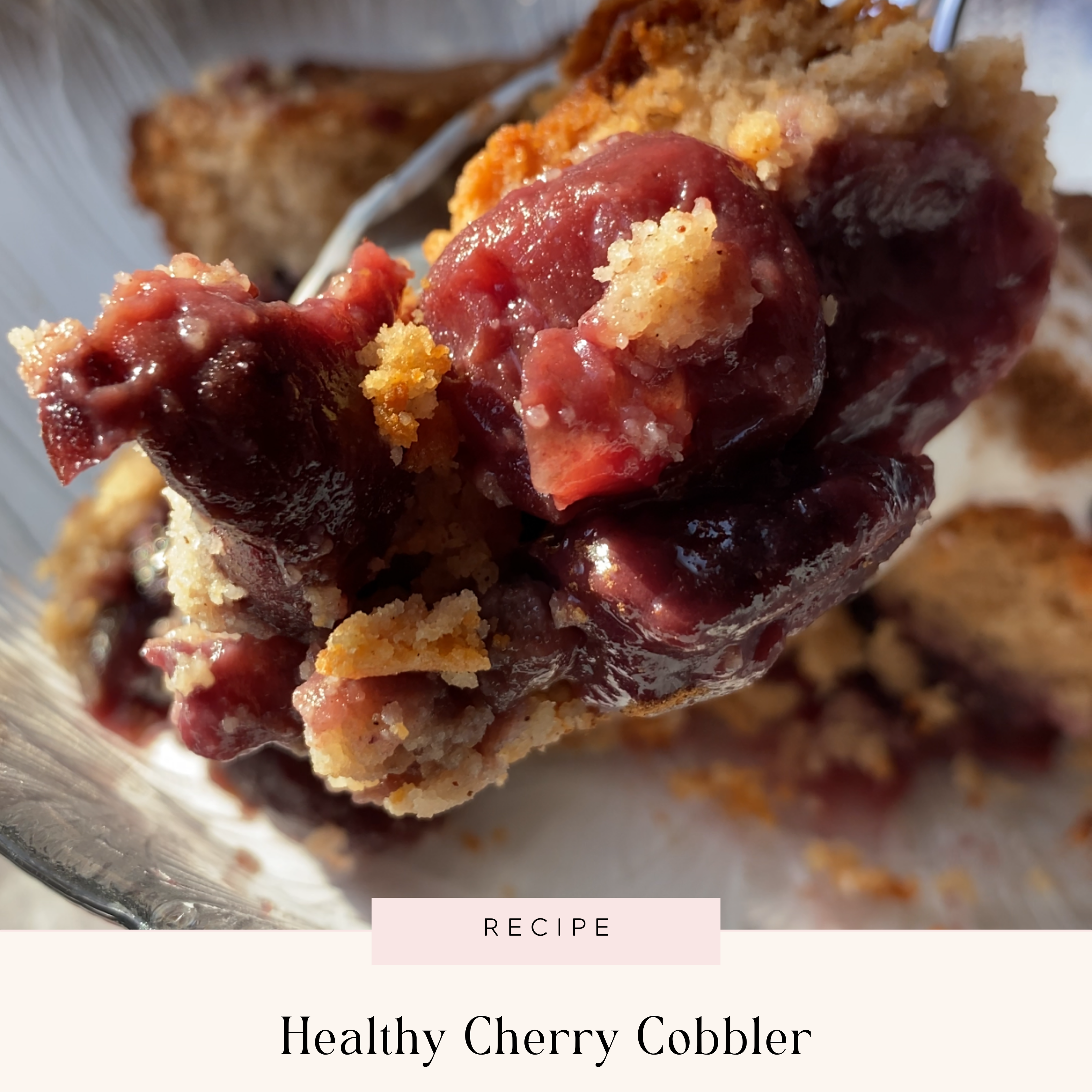 Healthy Cherry Cobbler