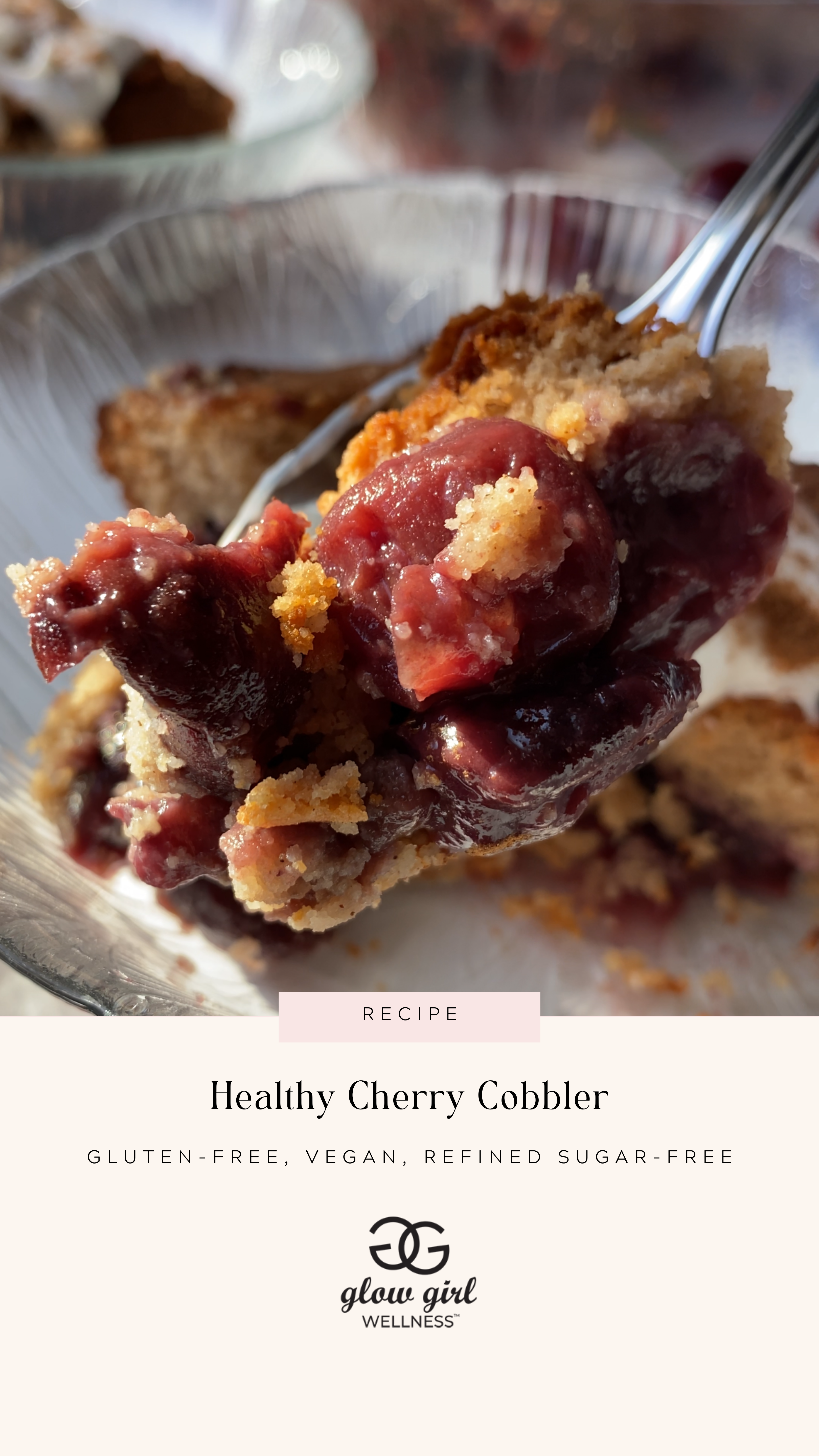 Healthy Cherry Cobbler