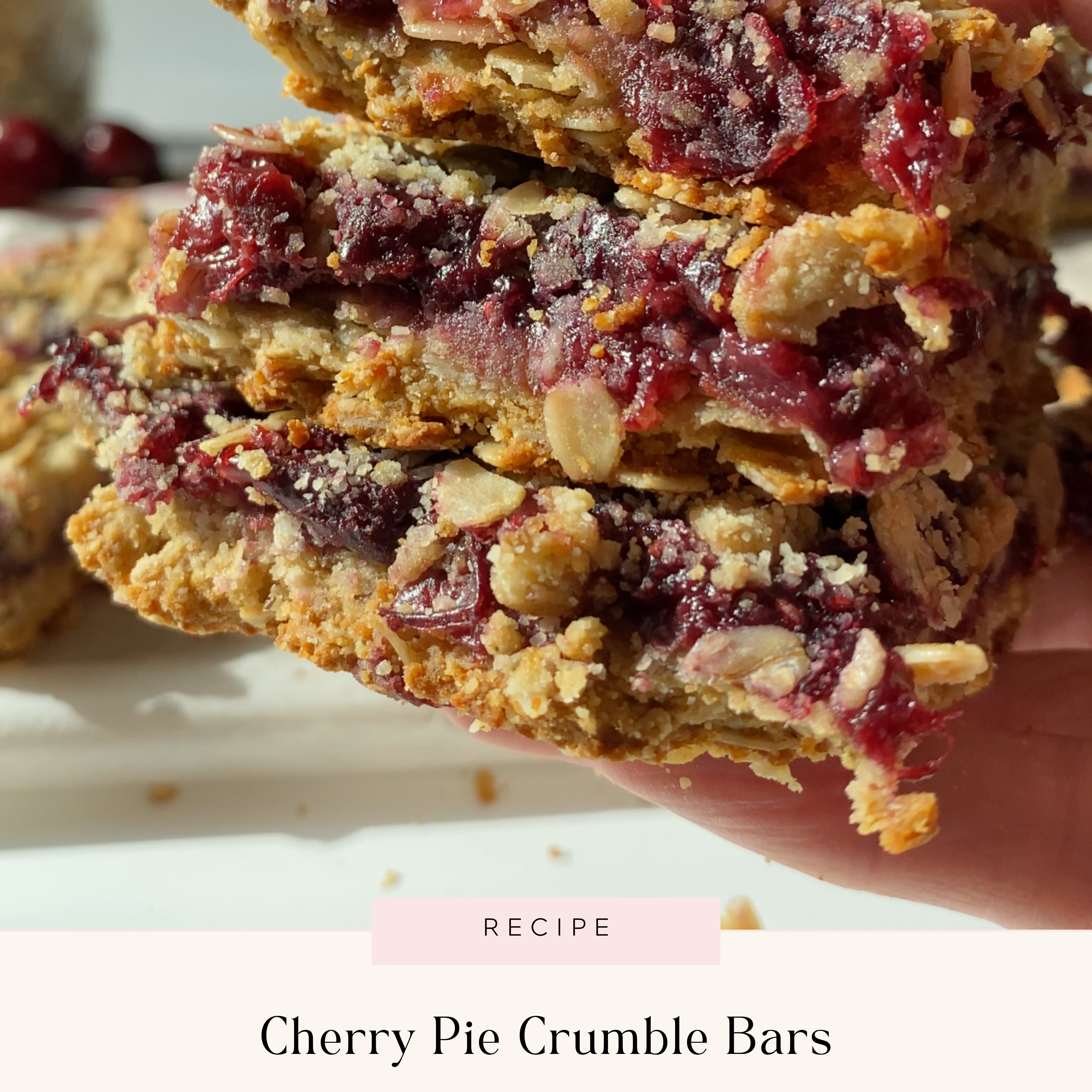 Cherry Pie Crumble Bars