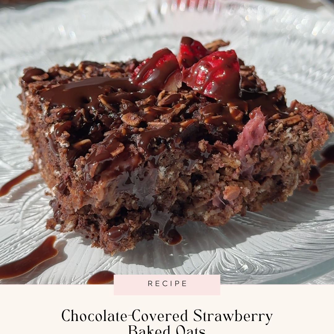 Chocolate-Covered Strawberry Baked Oats
