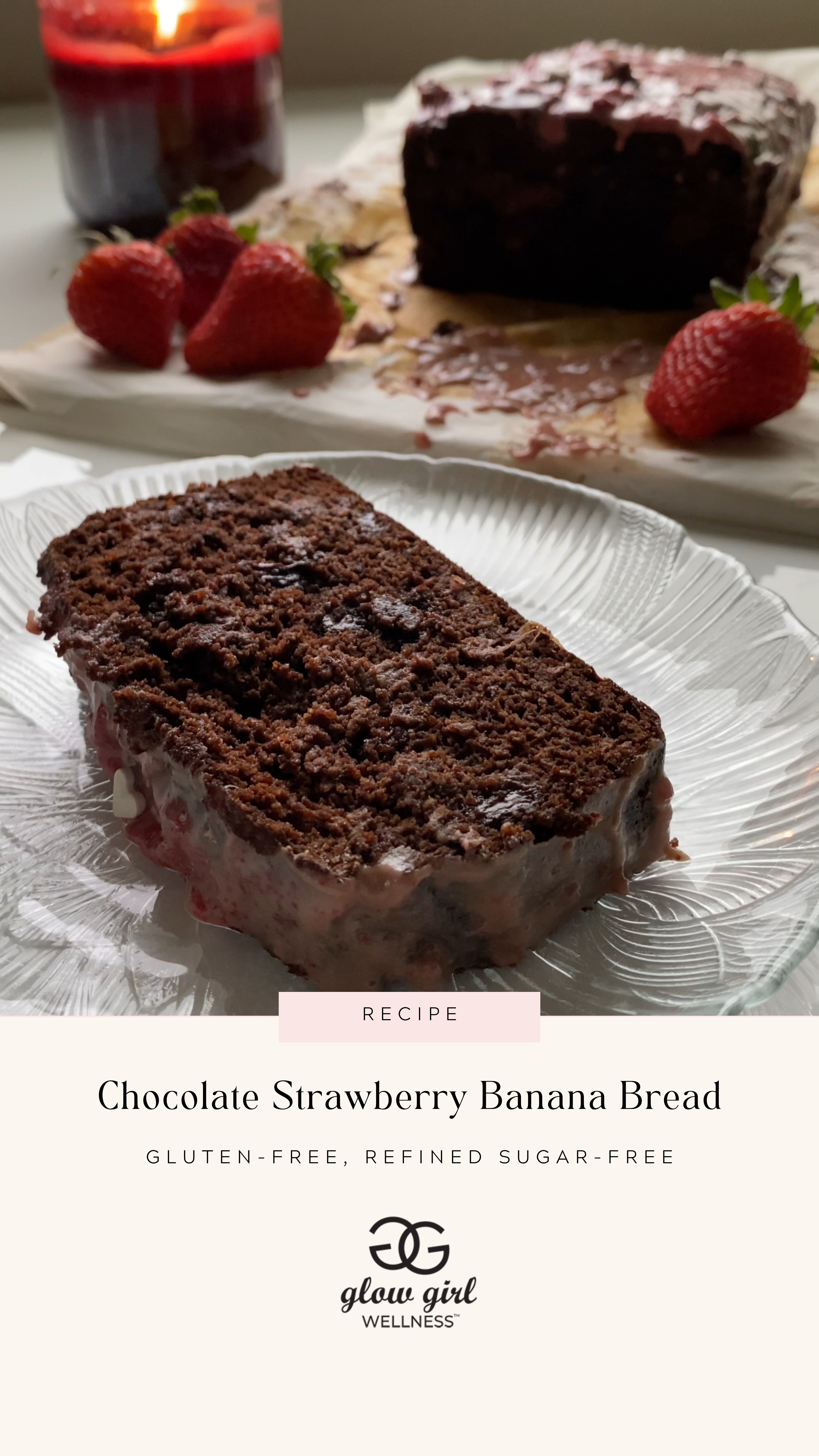 Chocolate Strawberry Banana Bread