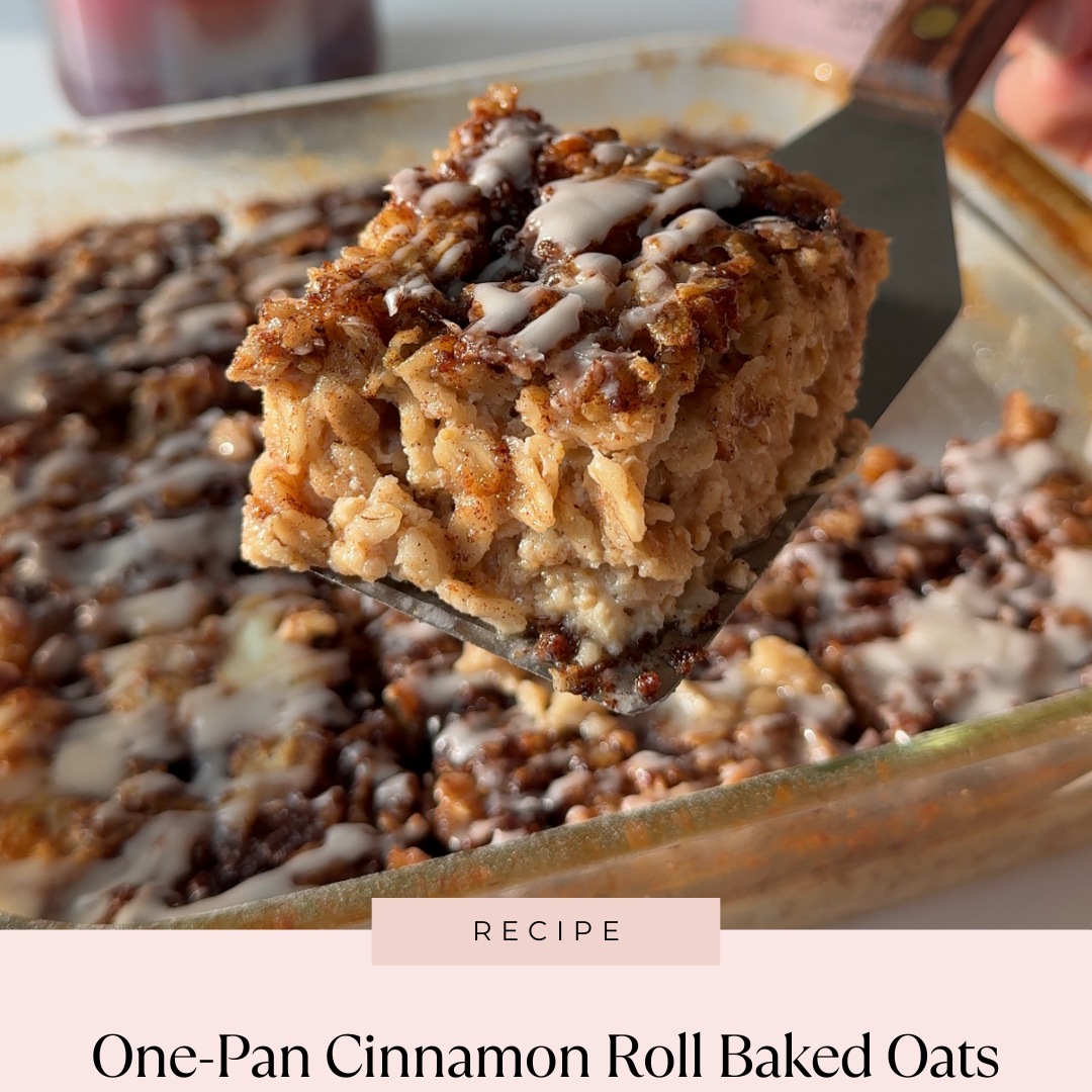 Cinnamon Roll Baked Oats (One-Pan, Cozy & Nourishing)