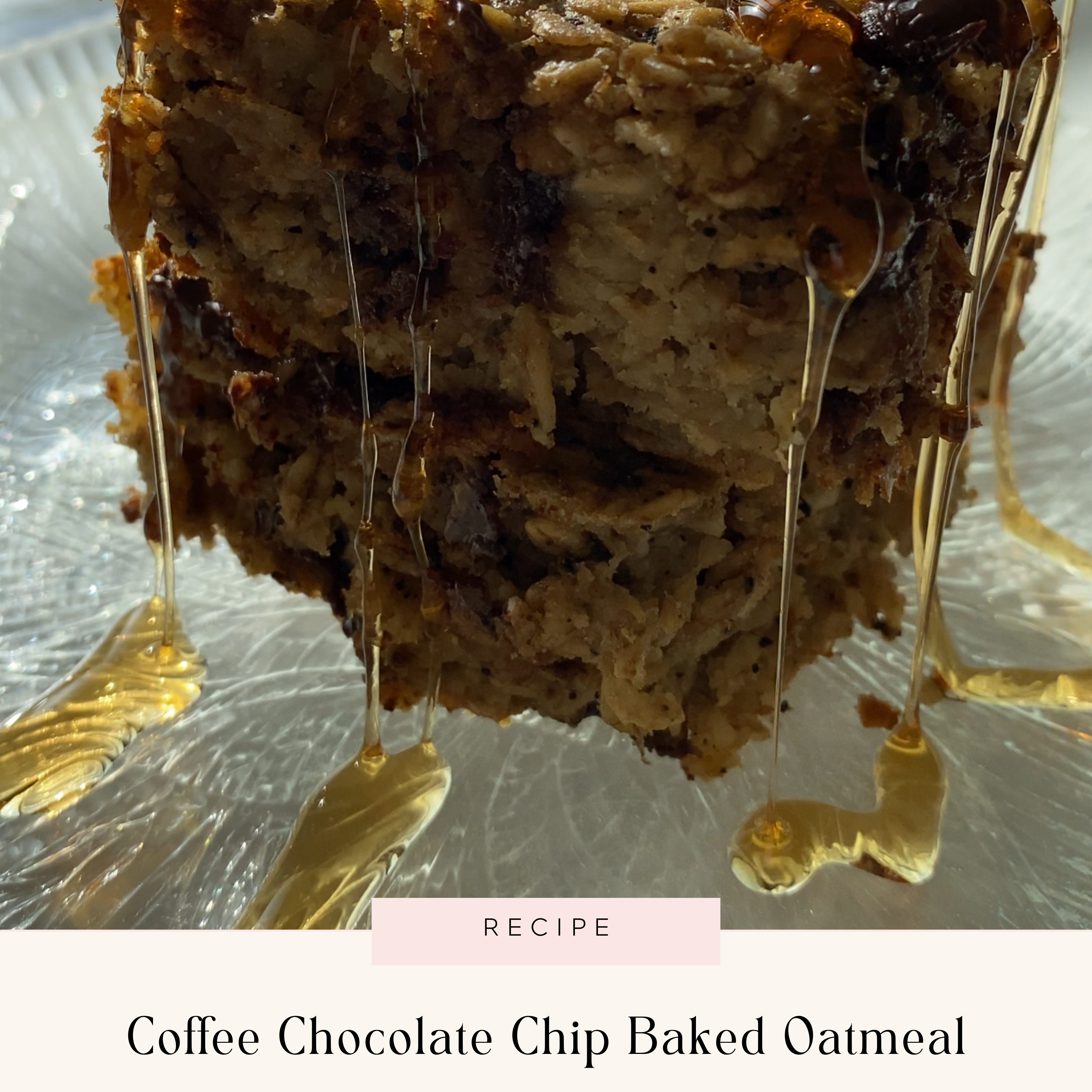 Coffee Chocolate Chip Baked Oatmeal