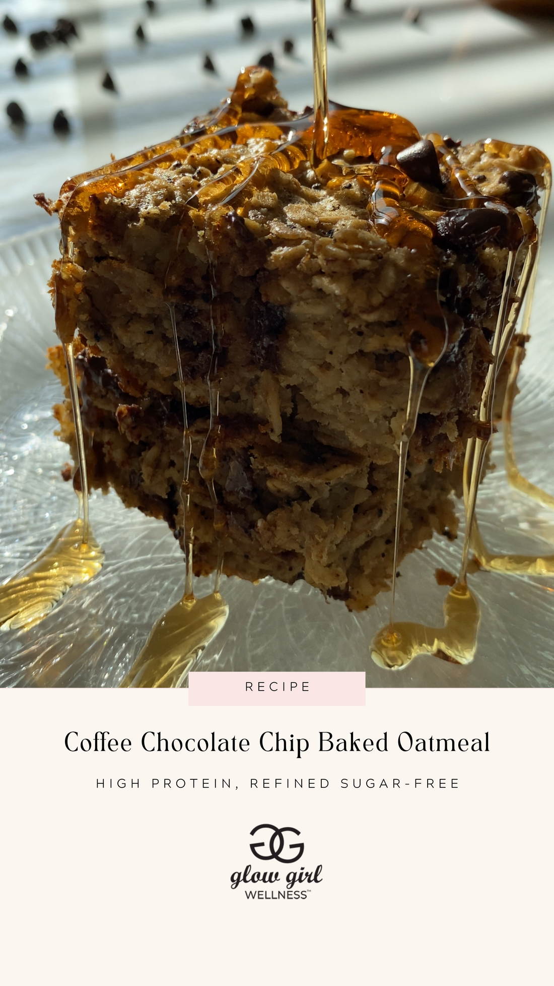 Coffee Chocolate Chip Baked Oatmeal