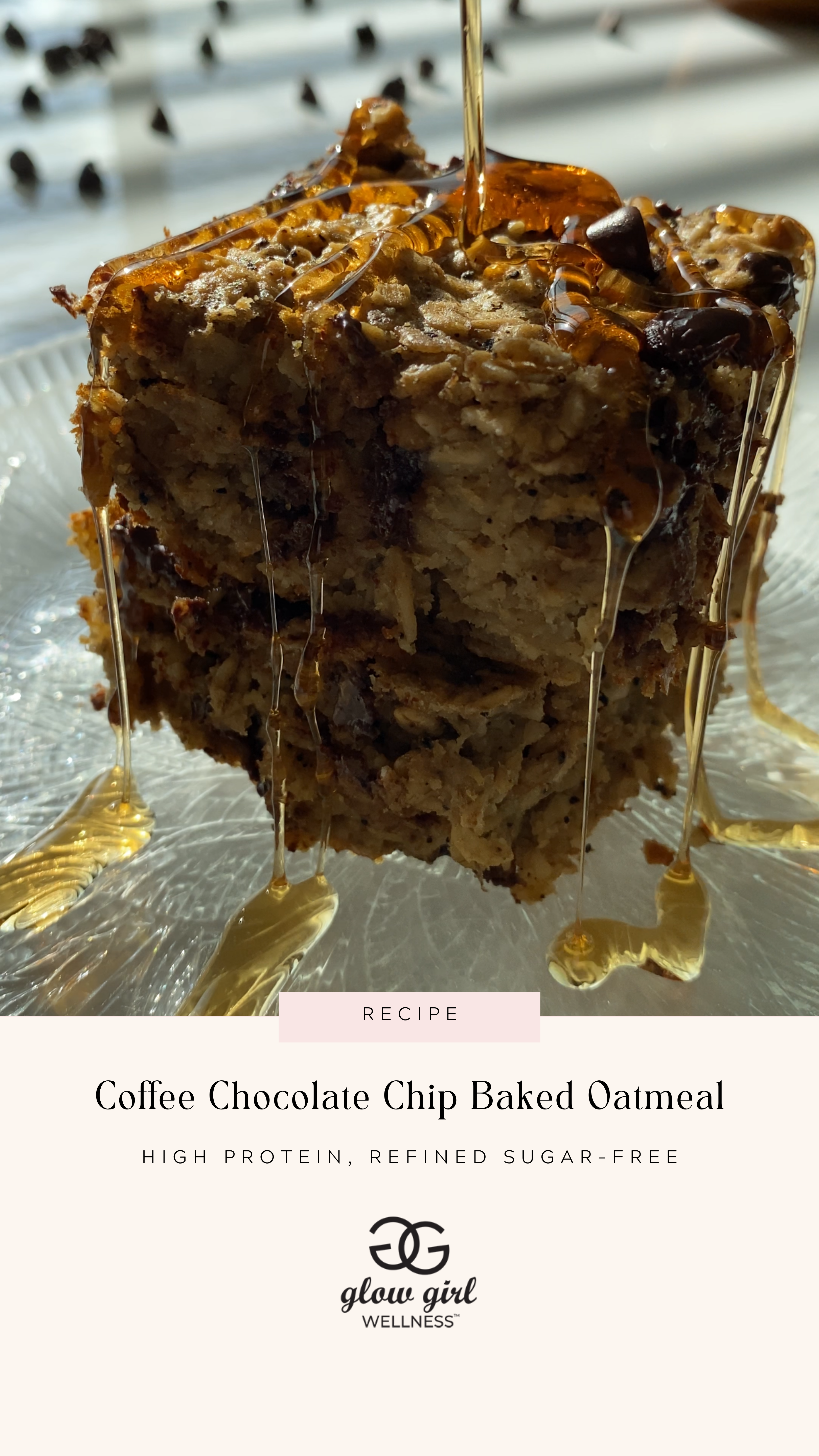 Coffee Chocolate Chip Baked Oatmeal