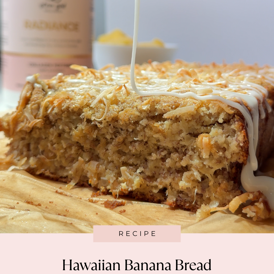 Hawaiian Banana Bread with Pineapple Glaze