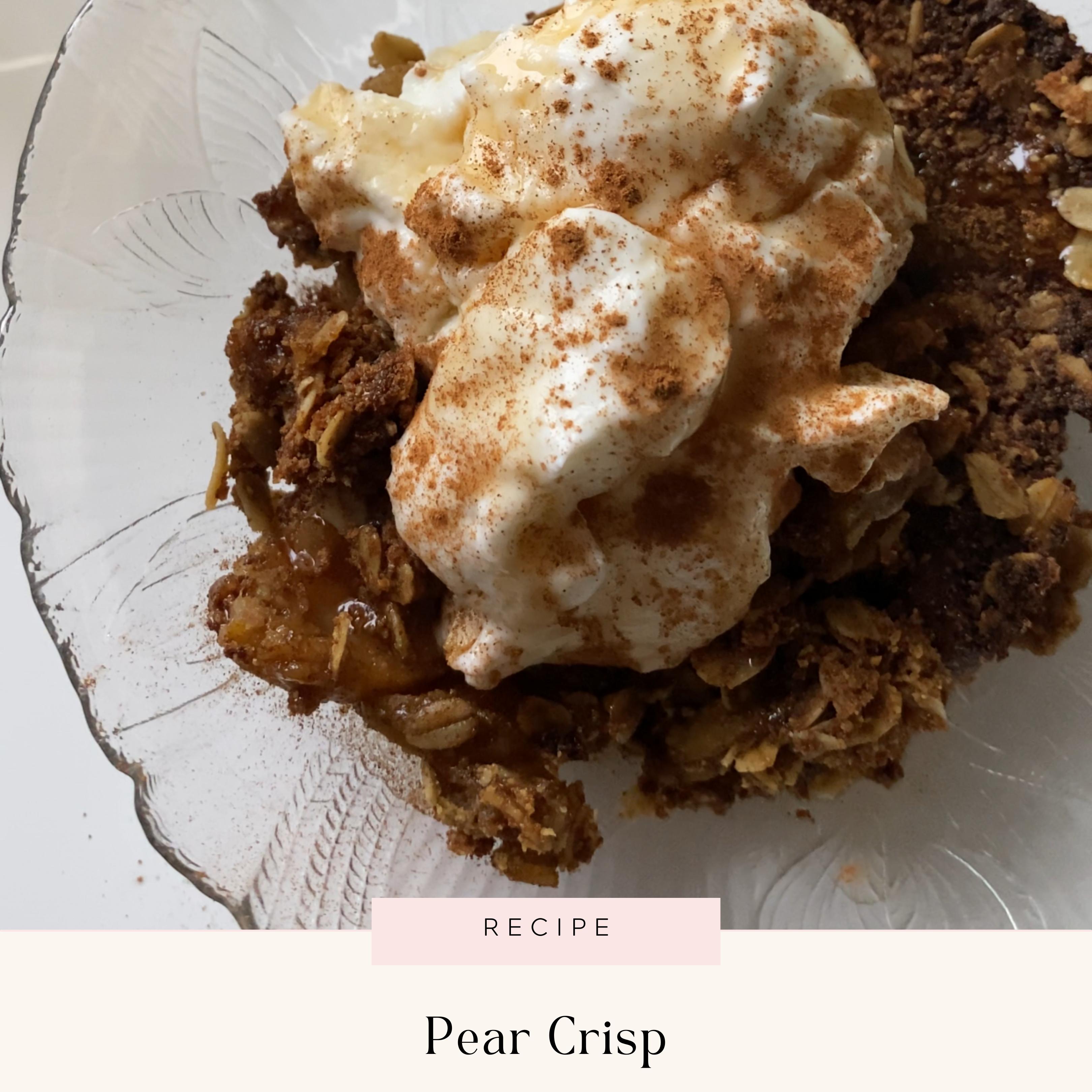 Healthy Pear Crisp