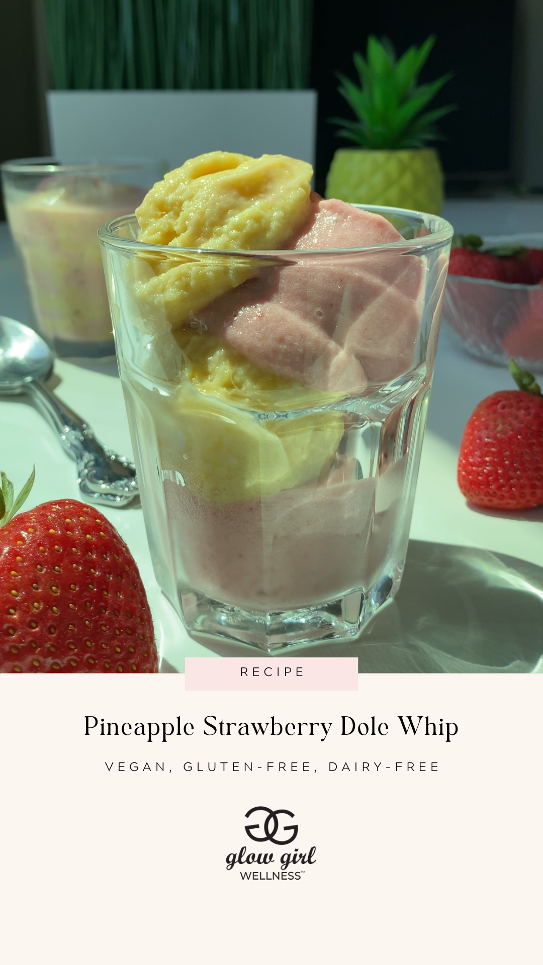 Pineapple Strawberry Dole Whip