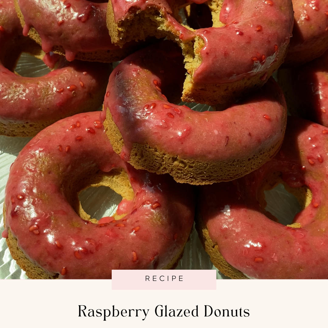 Raspberry Glazed Donuts