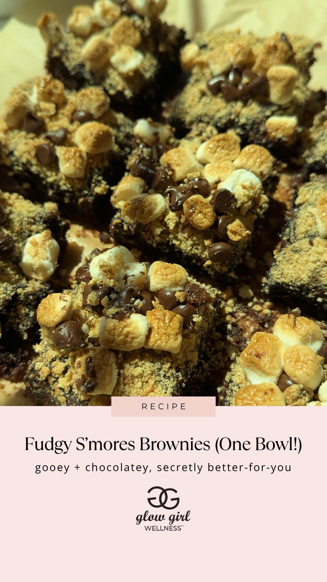 One-Bowl Fudgy S’mores Brownies (Better-for-You!)