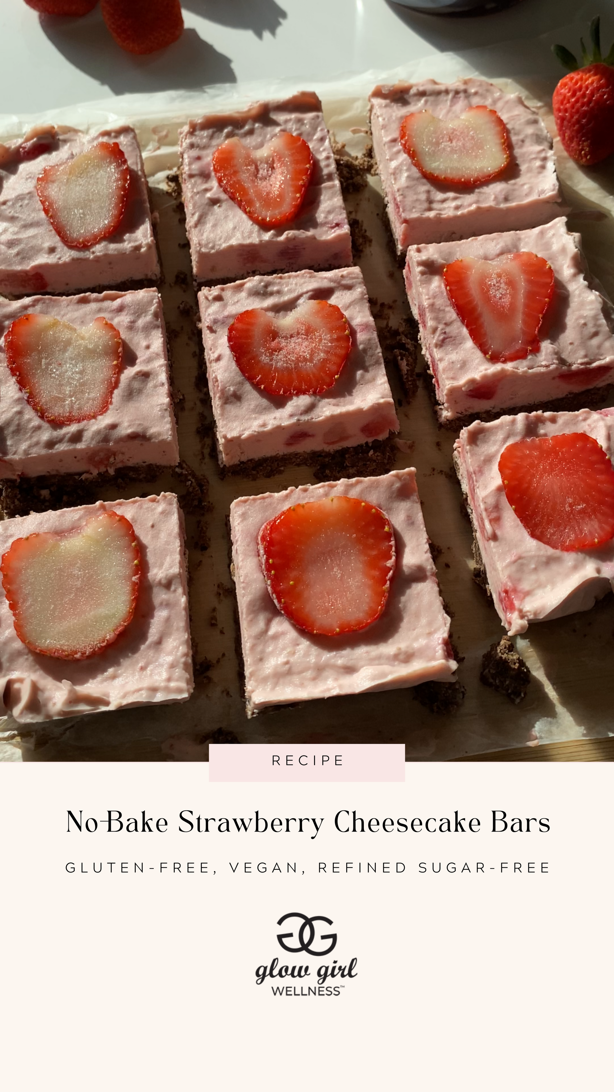 No-Bake Strawberry Cheesecake Bars