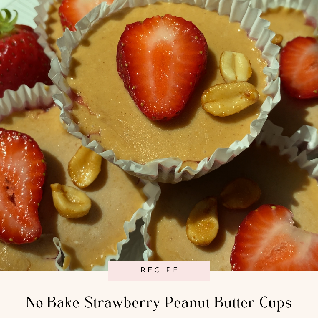 No-Bake Strawberry Peanut Butter Cups