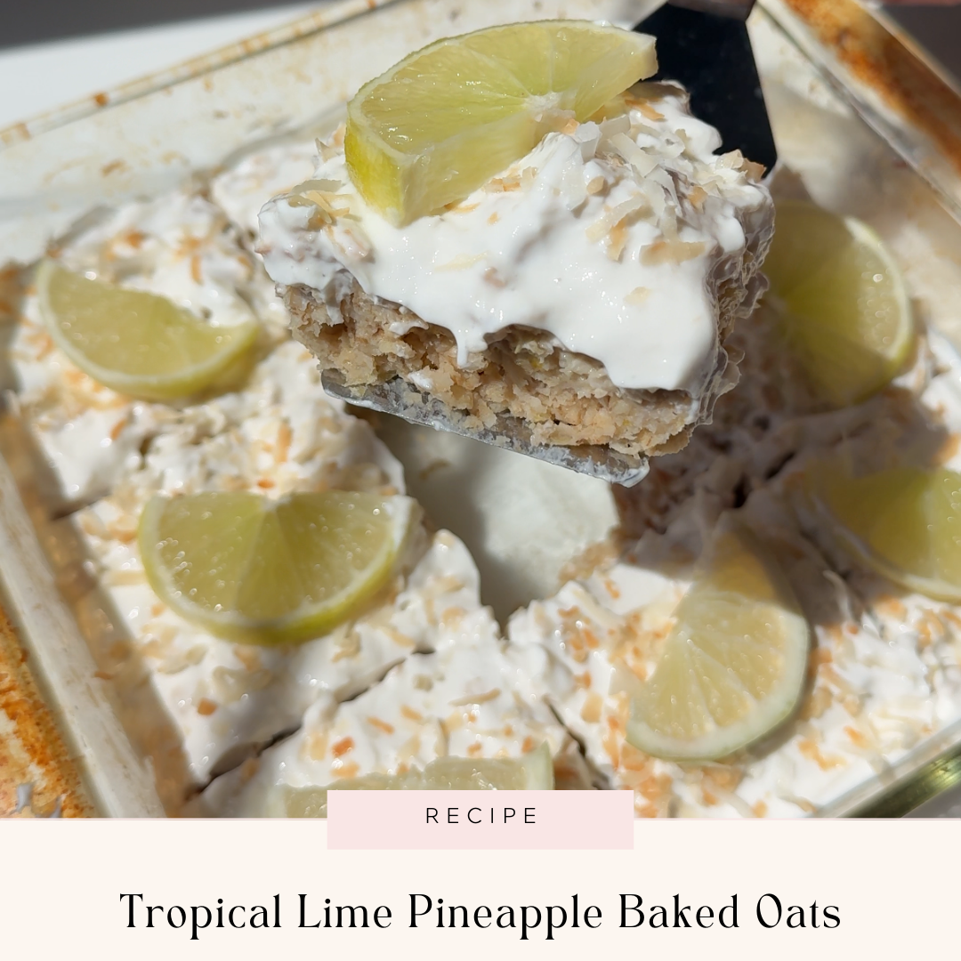 Tropical Lime Pineapple Baked Oats