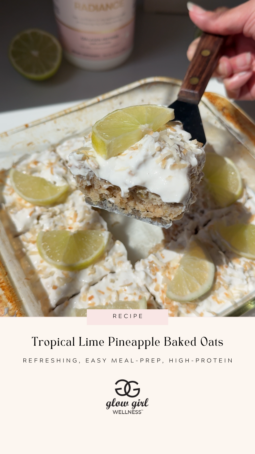 Tropical Lime Pineapple Baked Oats