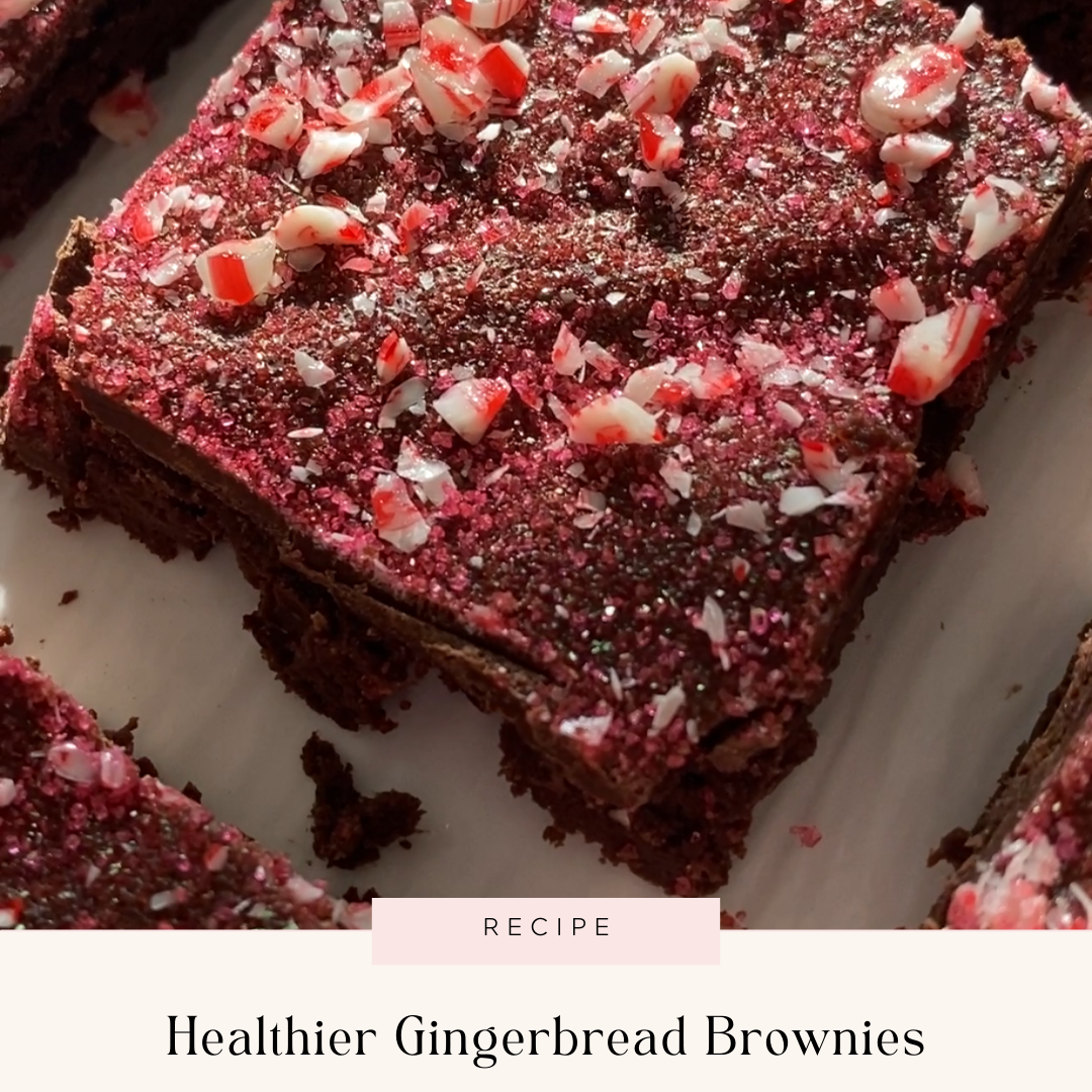 Healthier Gingerbread Brownies