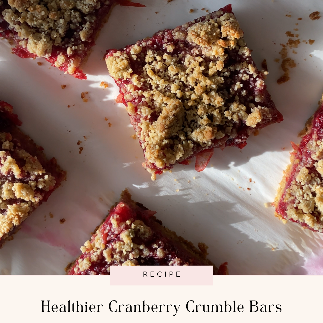 cranberry crumble bars