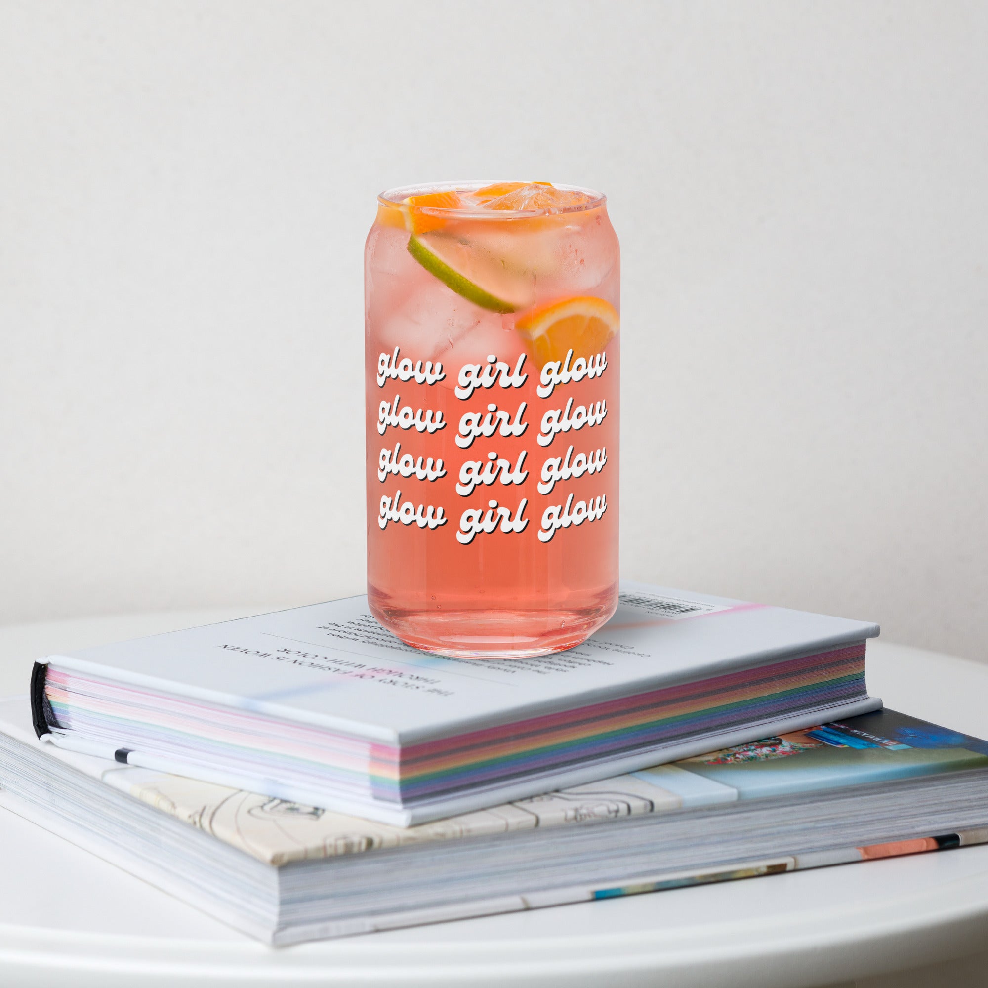Glow Girl Glow Glass Cup