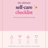 The Ultimate Self-Care Checklist cover, a free 9-page guide from Glow Girl Wellness