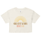 Girls Just Wanna Have Sun Cropped Tee
