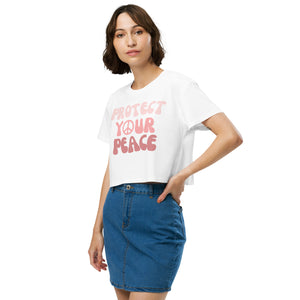 Protect Your Peace Cropped Tee