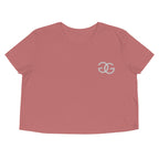 Glow Girl Logo Embroidered Mauve Cropped Tee