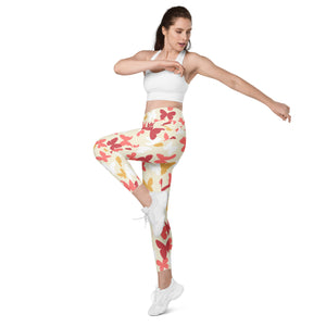 Butterfly Leggings With Pockets