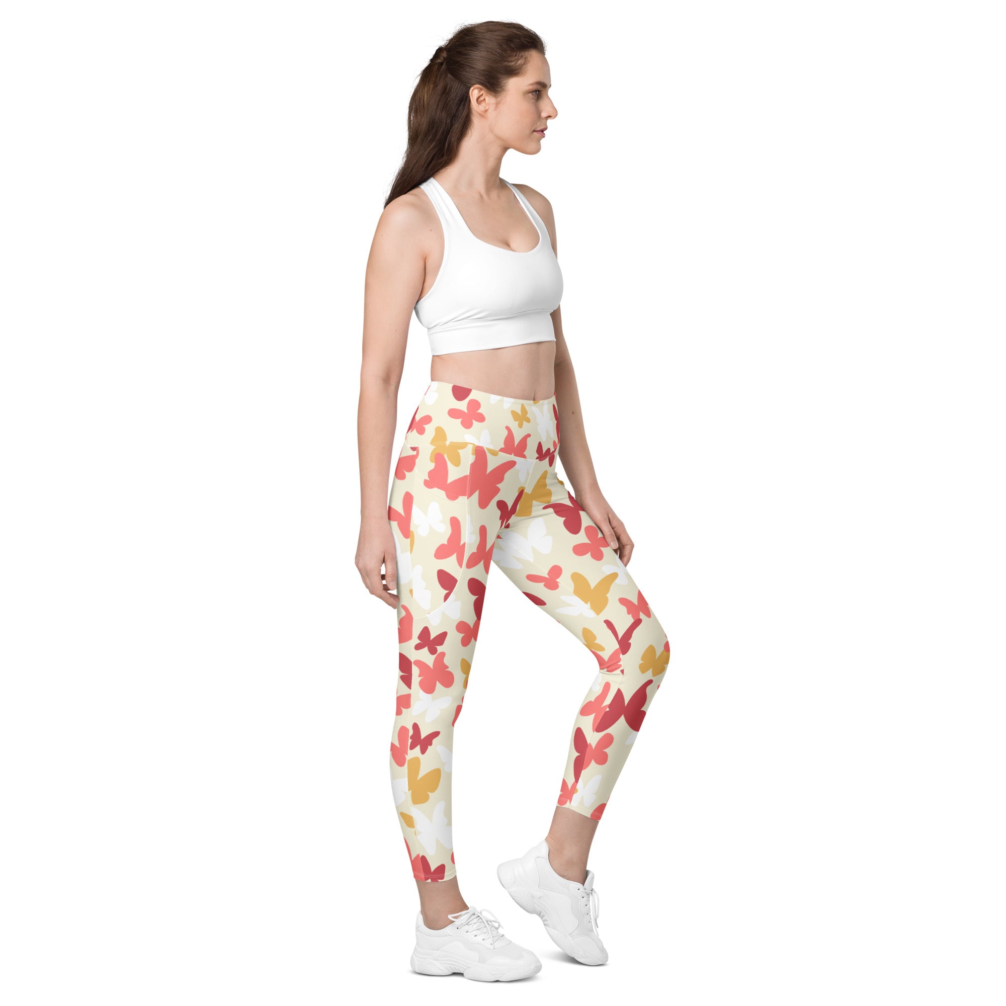 Butterfly Leggings With Pockets