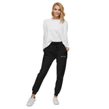 Glow Girl Logo Embroidered Black Sweatpants