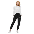 Glow Girl Logo Embroidered Black Sweatpants