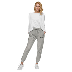 Glow Girl Logo Embroidered Grey Sweatpants