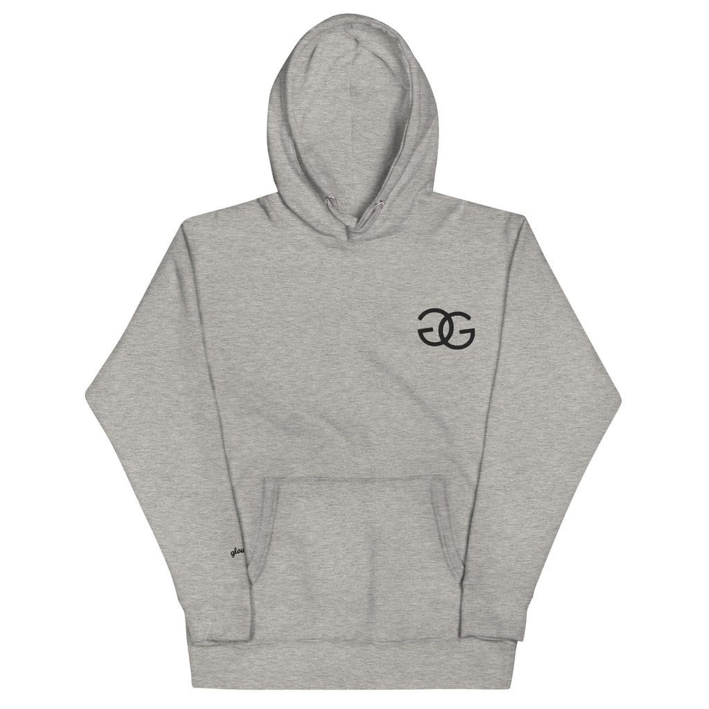 Glow Girl Logo Embroidered Grey Hoodie