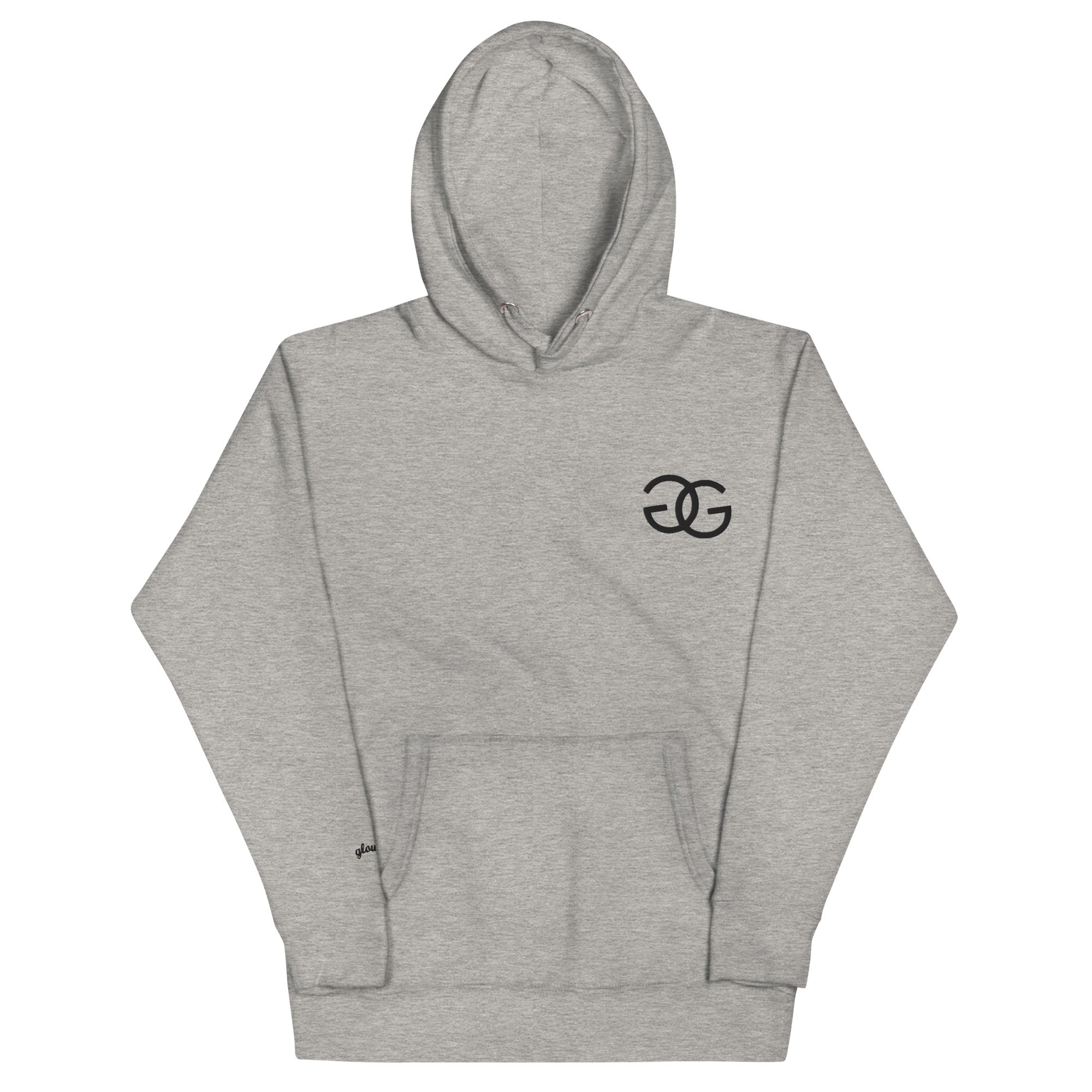 Glow Girl Logo Embroidered Grey Hoodie