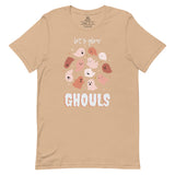 Tan Let's Glow Ghouls Tee with little pink ghosts and stars