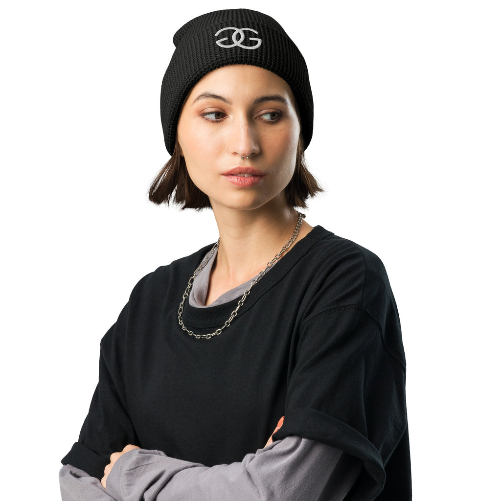 Glow Girl Logo Waffle Knit Beanie